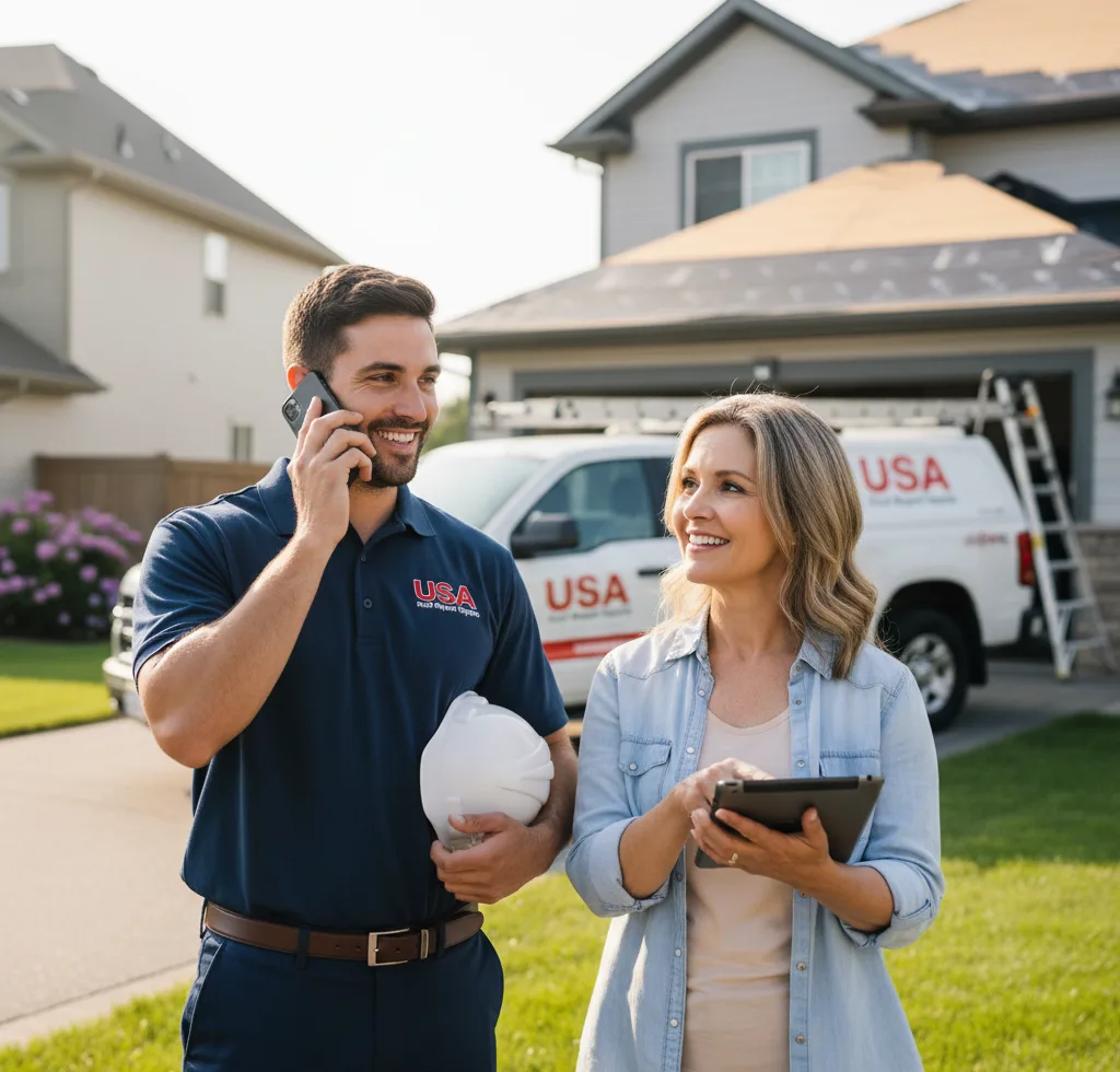 USA Roof Repair Experts customer support in McFarland